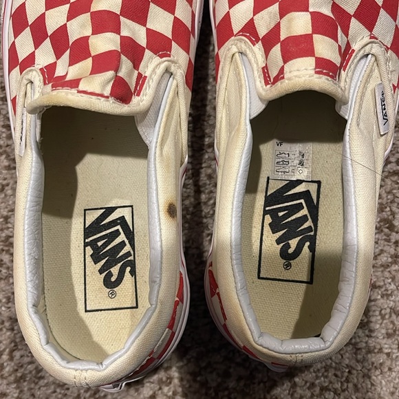 Classic Slip-on Red & White Checkered Vans - Picture 7 of 9